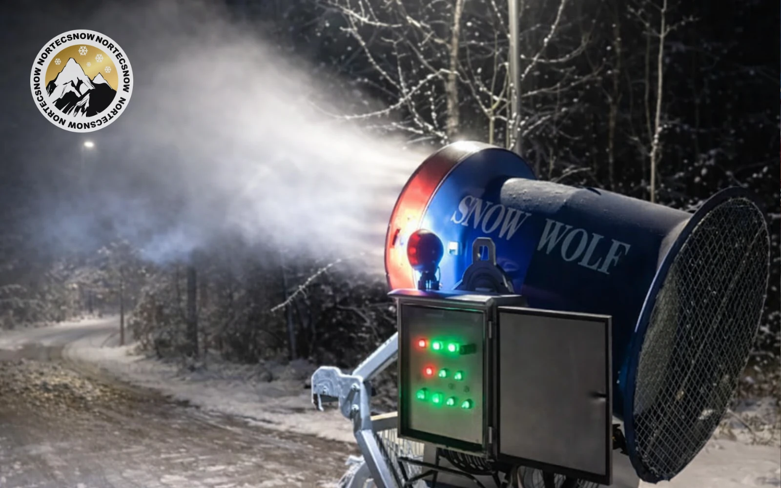 Снежная пушка Nortec Snow Wolf в работе парк г. Зеленоград