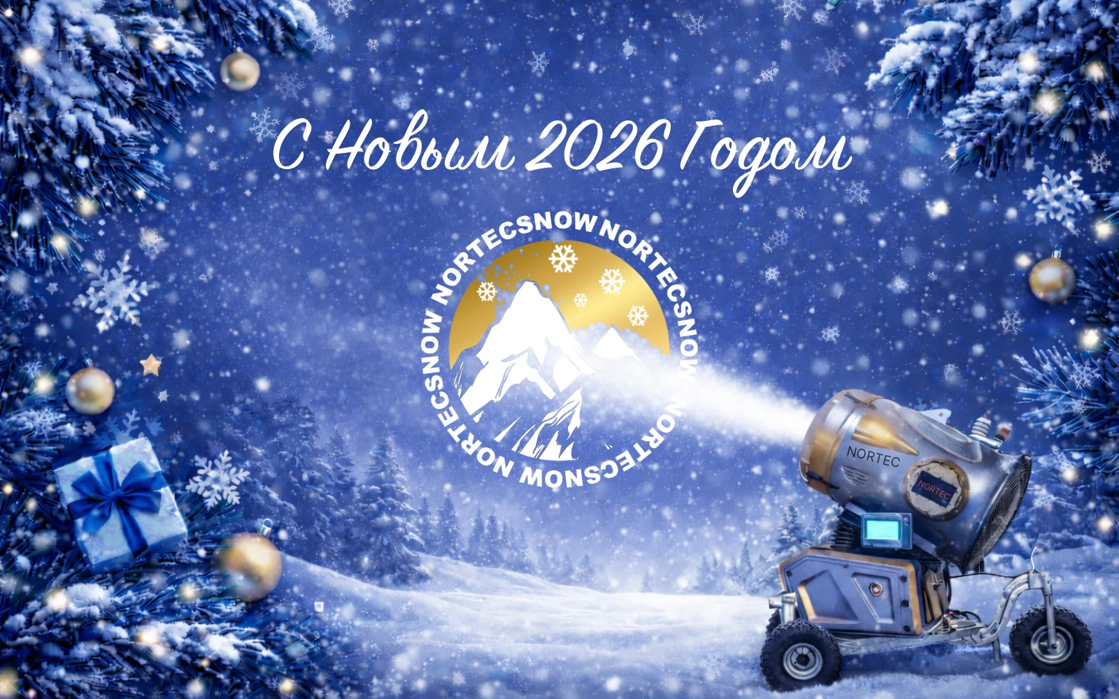 Поздравление с Новым 2026 годом от NortecSnow
