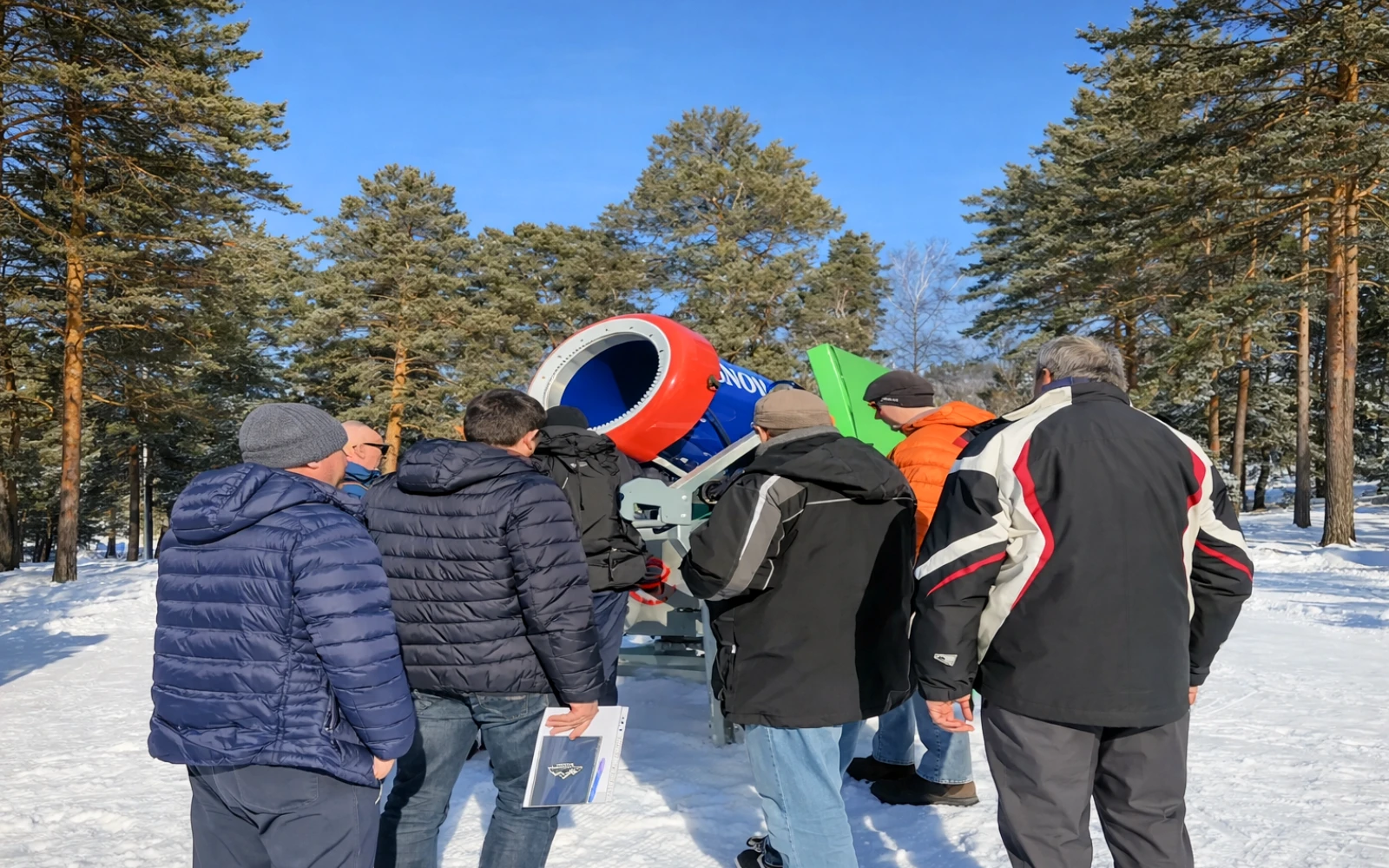 Снежная пушка Nortec Snow Wolf на ГЛК Манжерок, Алтайский край!